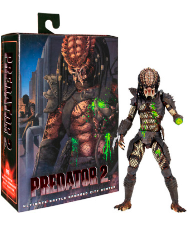 Ultimate Battle Damaged City Hunter Predator Neca Game Cool Tienda De Videojuegos Funko